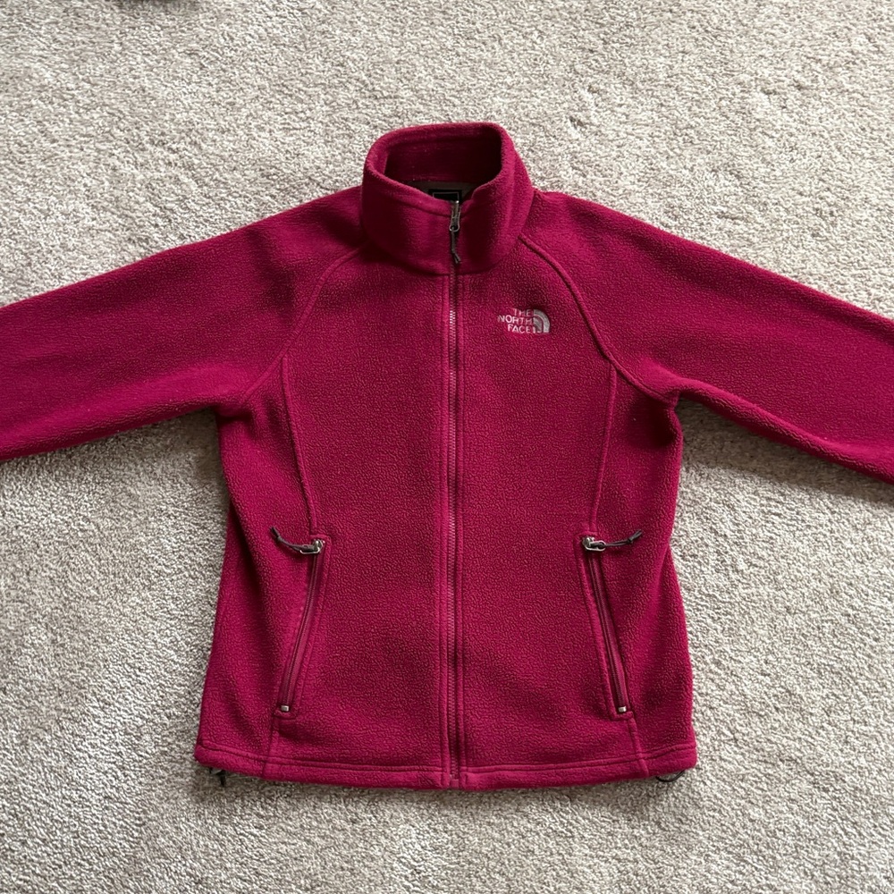 The North Face Women’s Fleece Jacket Burgundy Red Color Size Small